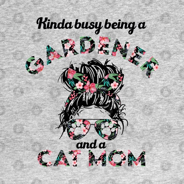 Gardener and cat mom funny gift . Perfect present for mother dad friend him or her by SerenityByAlex